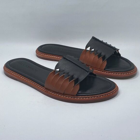 Ulla Johnson Ameya Twisted Contrast Slide Sandals size 39 - Picture 3 of 12